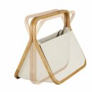 612563 Fold & Store Basket canvas & bamboo natur...