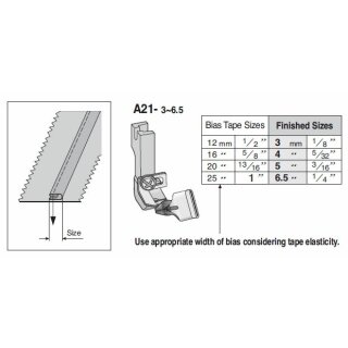 A21-3 Suisei Bias Loop Piping Foot