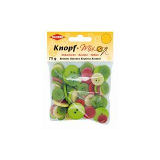 Knopf-Mix 75 g / schwarz-weiß