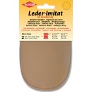 Leder-Imitat mit Kaschierung 2x 10 cm x 15 cm / beige