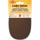 Leder-Imitat mit Kaschierung 2x 10 cm x 15 cm / mittelbraun