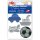 Reflex-Sticker ca. 3,5 - 5 cm /Auto blau, Schiff, Flugz., Fussball silber