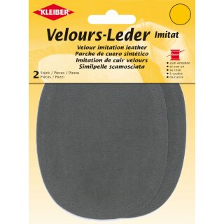 Velours-Leder-Imitat klein 2x 13 cm x 10 cm / aubergine