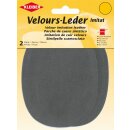 Velours-Leder-Imitat klein 2x 13 cm x 10 cm / aubergine