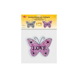 Wendepailletten Love-Schmetterling 22 cm x 18 cm