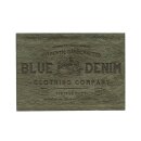 922003 Applikation Label BLUE DENIM Wildlederimitat oliv...