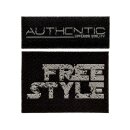 922011 Applikation Label AUTHENTIC/FREE schwarz - KTE...