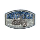 922016 Applikation Label MOTORCYCLE grau/blau/weiß...