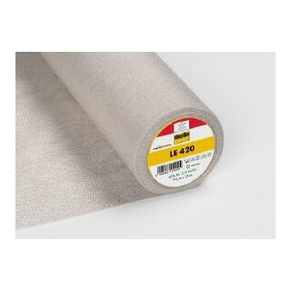 Bügeleinlage LE 420 merino Vlieseinlage Breite 90 cm Länge 25 m / Preis per m