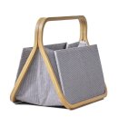 612556 Fold&Store Basket Canvas&Bamboo anthrazit...