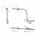 CENALED FLOOD Flex-Arm 500mm, Anschraubsockel