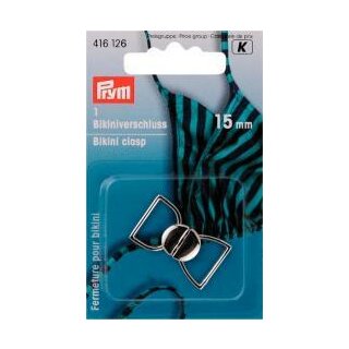 416126 Bikini- und Gürtelverschluss MET 15 mm silberfarbig - KTE á 1 St