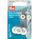 416470 Magnet-Annähknöpfe 19 mm silberfarbig -...