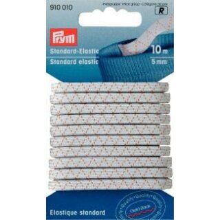 910010 Standard-Elastic 5 mm weiß - KTE á 10 M