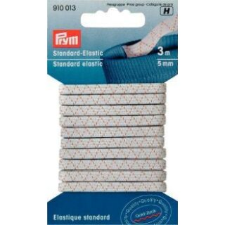 910013 Standard-Elastic 5 mm weiß - KTE á 3 M