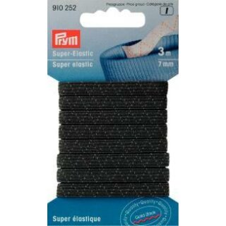 910252 Super-Elastic 7 mm schwarz - KTE á 3 M