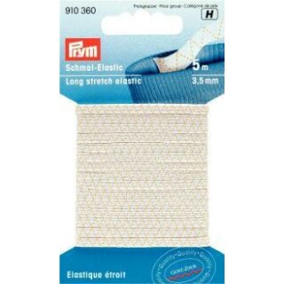 910360 Schmal-Elastic 3,5 mm weiß - KTE á 5 M