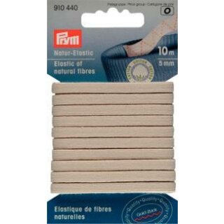 910440 Natur-Elastic 5 mm rohweiß - KTE á 10 M