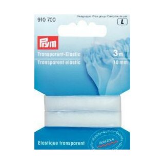 910700 Transparent-Elastic 10 mm - KTE á 3 M