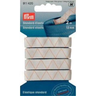 911420 Standard-Elastic 12 mm weiß - KTE á 2 M