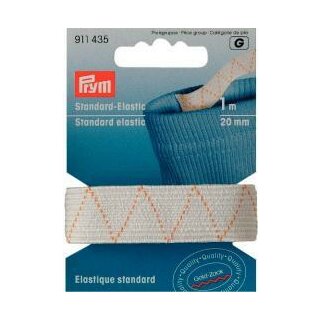 911425 Standard-Elastic 12 mm weiß - KAS á 25 M