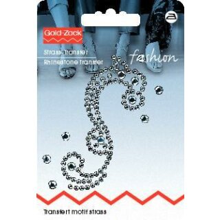 926250 Strass-Transfer Ornament silber - KTE á 1 ST