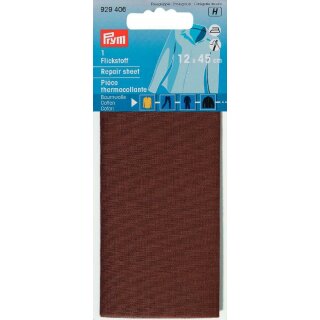 929406 Flickstoff CO (bügeln) 12 x 45 cm braun - KTE á 0,054 M2