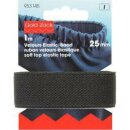 953145 Velour-Elastic 25 mm schwarz - KTE á 1 M