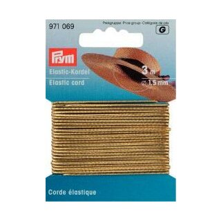 971069 Elastic-Kordel 1,5 mm goldfarbig - KTE á 3 M