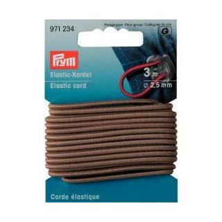 971234 Elastic-Kordel 2,5 mm beige - KTE á 3 M