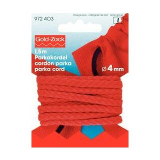 972403 Anorak- und Parkakordel 4 mm rot - KTE á 1,500 M