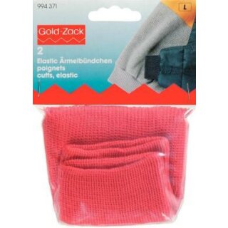 994371 Elastic-Ärmelbündchen rot - KTE á 2 ST