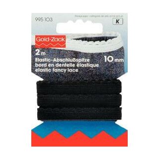 995103 Elastic-Abschlussspitze 10 mm schwarz - KTE á 2 M